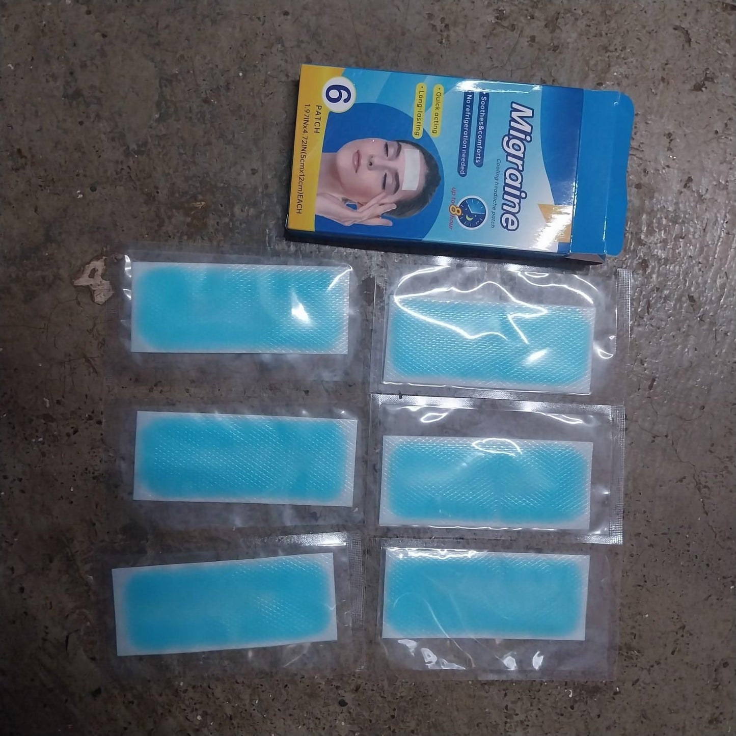 6 Pcs Migraine Cooling Headache Patch