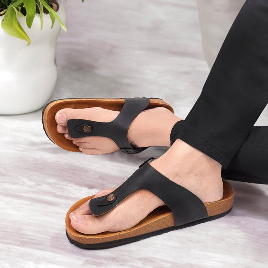 Birks Birko-Flor Gizeh Sandals - Black